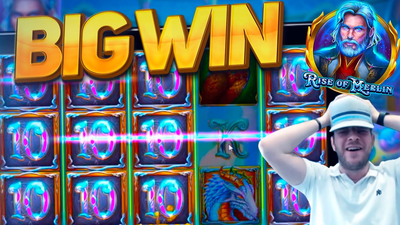 NEW SLOT - RISE OF MERLIN BIG WIN!!