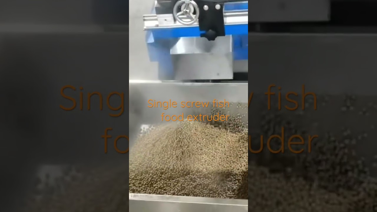 Single screw fish food extruder 