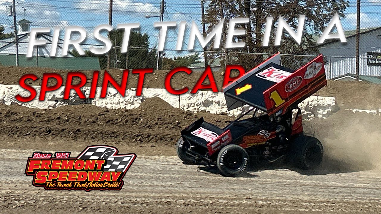 First Laps Ever in a Sprint Car &ndash; Unreal Experience! #fremontspeedway 