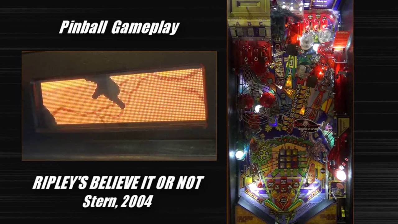 Ripley's Believe it or Not pinball machine gameplay (Stern, 2004)