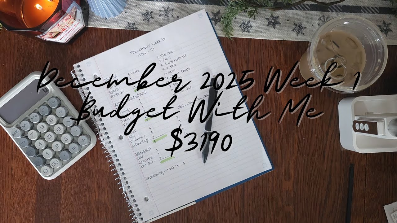 Budget With Me December 2025 Week 3 $3190