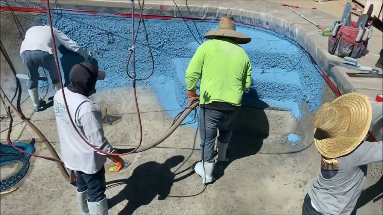 Dolphin Pools of Phoenix Arizona Blue Surf Pebble Sheen Install