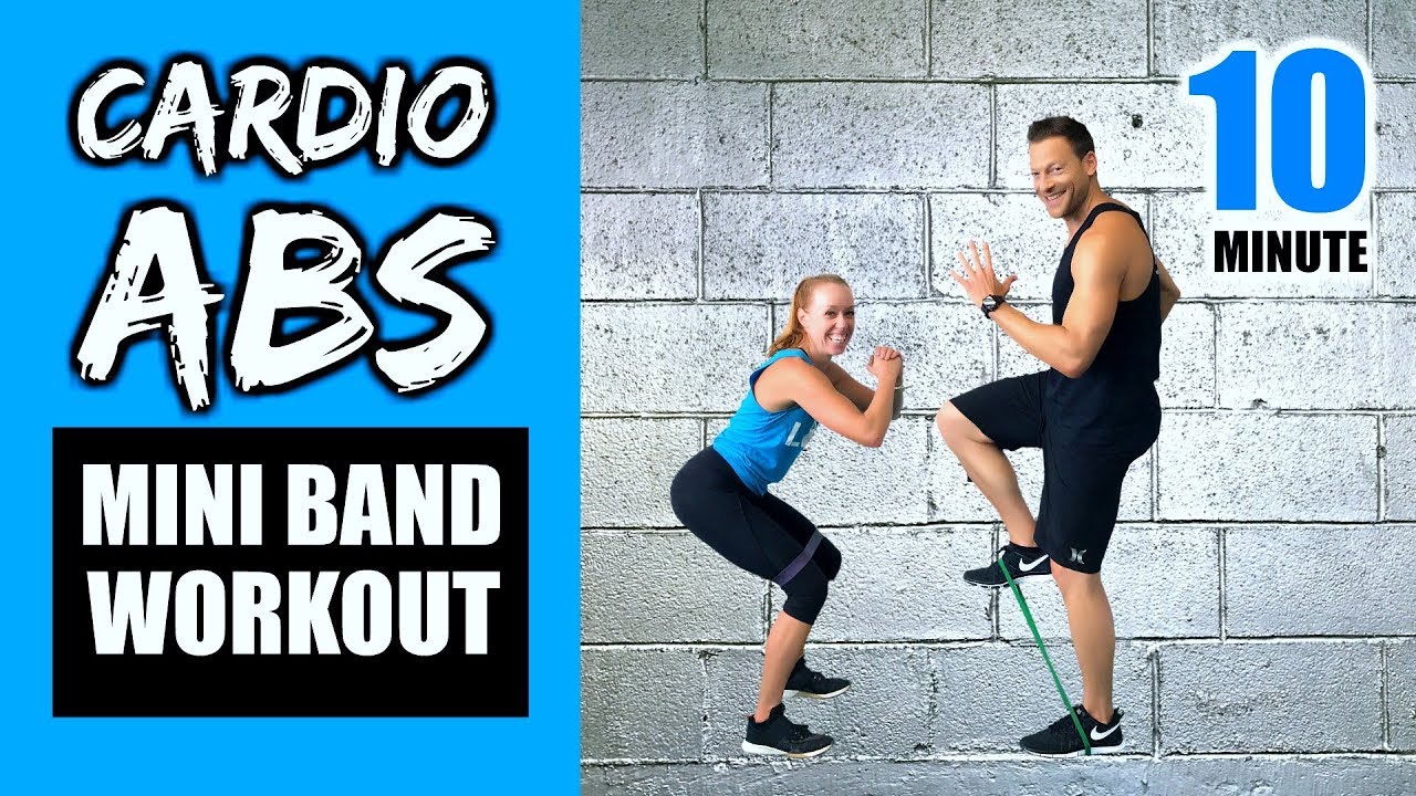 10 MINUTE CARDIO ABS MINI BAND WORKOUT | Fat Burning Mini Band Workout For Cardio, Abs & Glutes