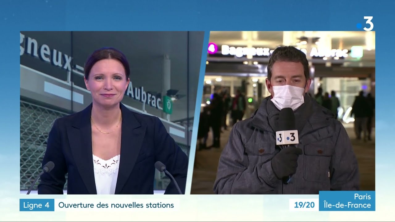 Bagneux-Lucie-Aubrac : la ligne 4 du métro a un nouveau terminus. Reportage de France 3