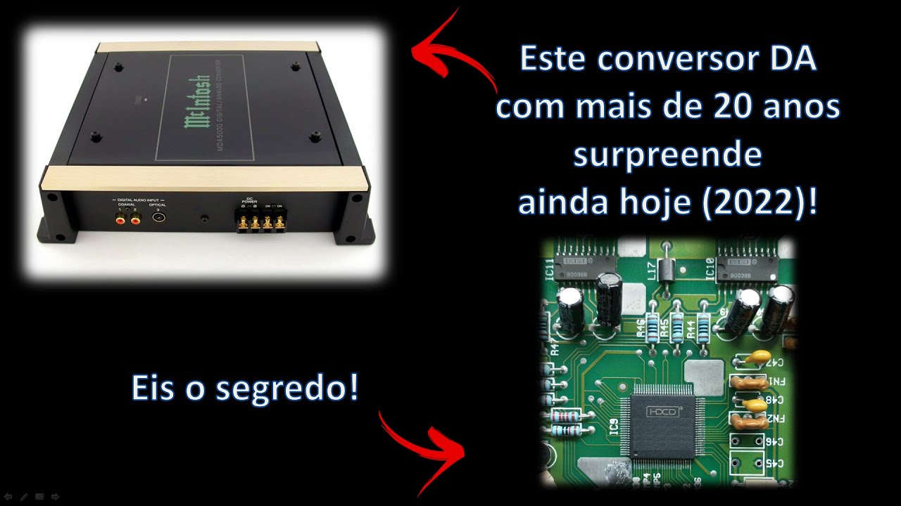 McIntosh MDA5000 - Um DAC antigo e incrível!