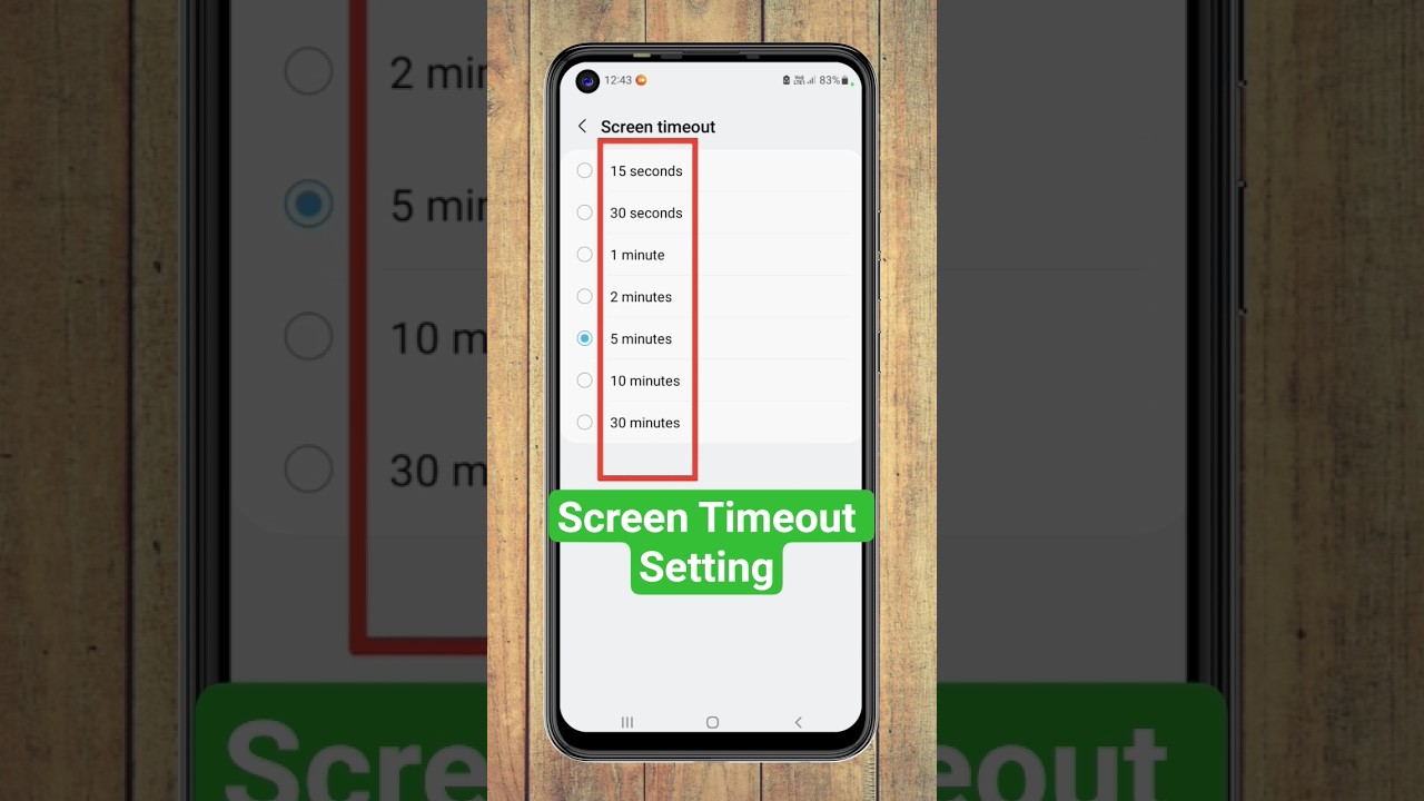 How To Change Screen Timeout || Screen Timeout Setting In Samsung Phone 