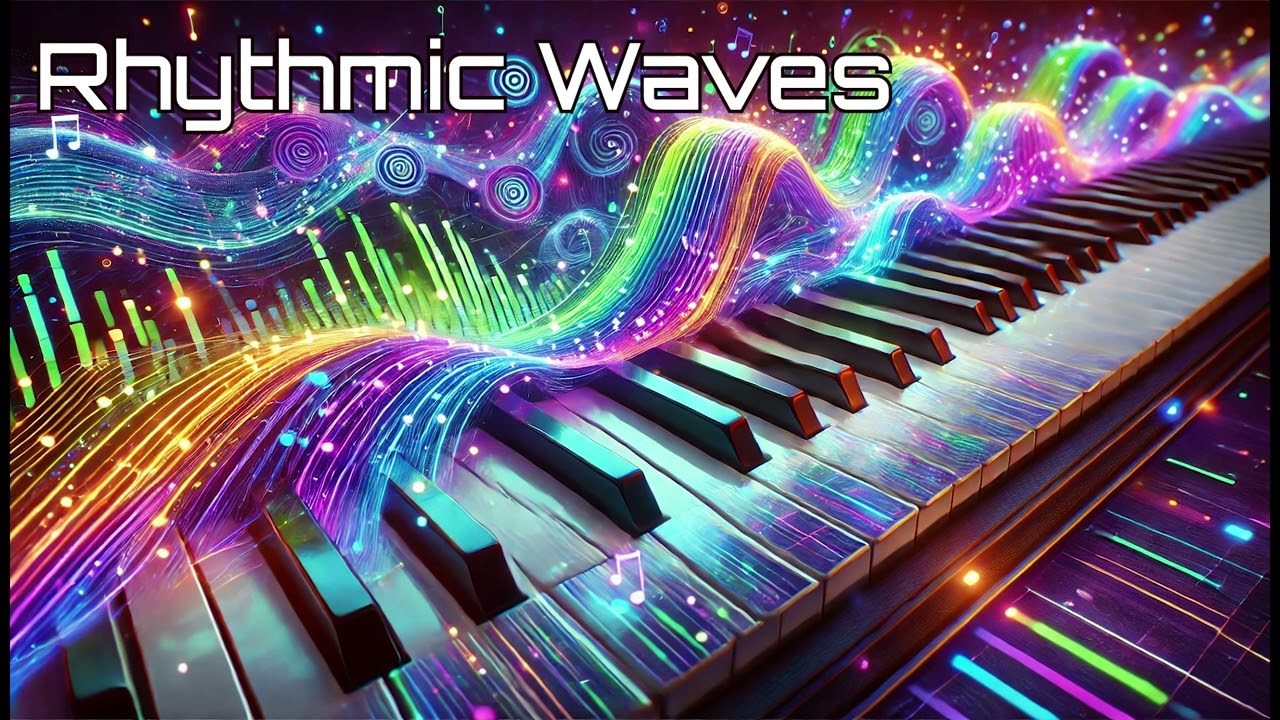 RHYTHMIC WAVES - Energetic Piano & Synth Fusion | Vivid & Dynamic