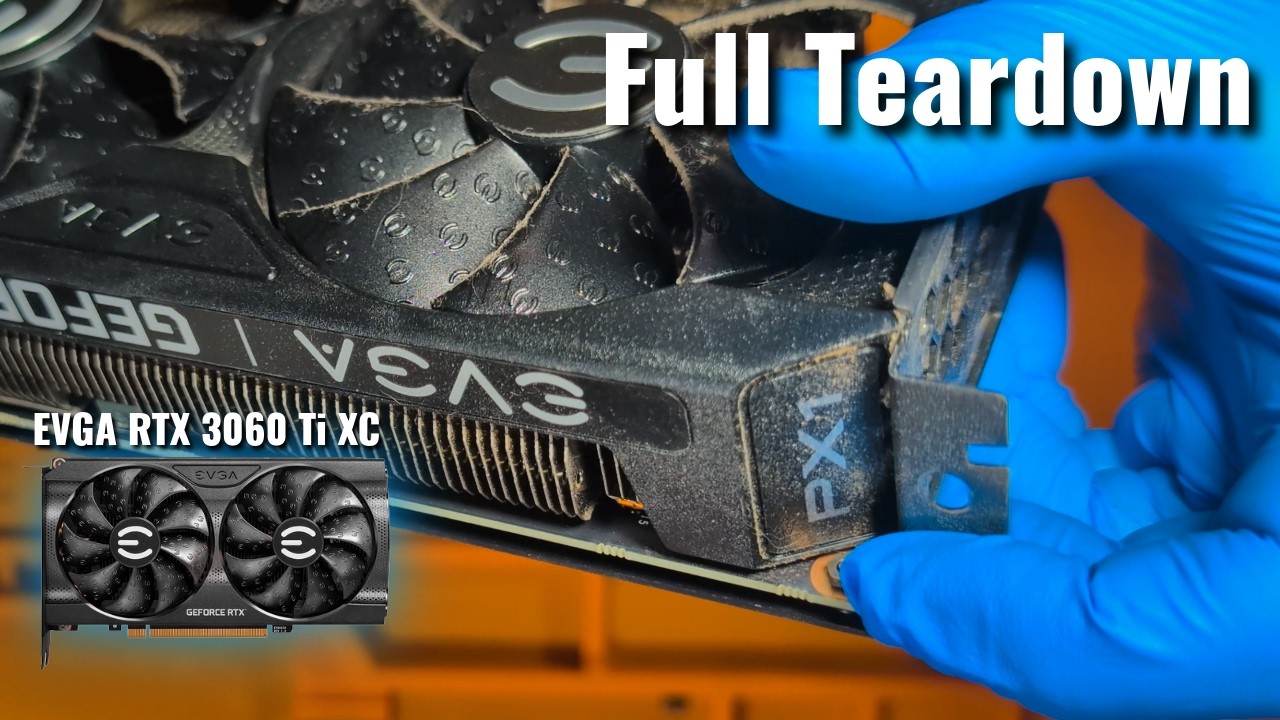 Полная разборка и глубокая чистка EVGA RTX 3060 Ti XC