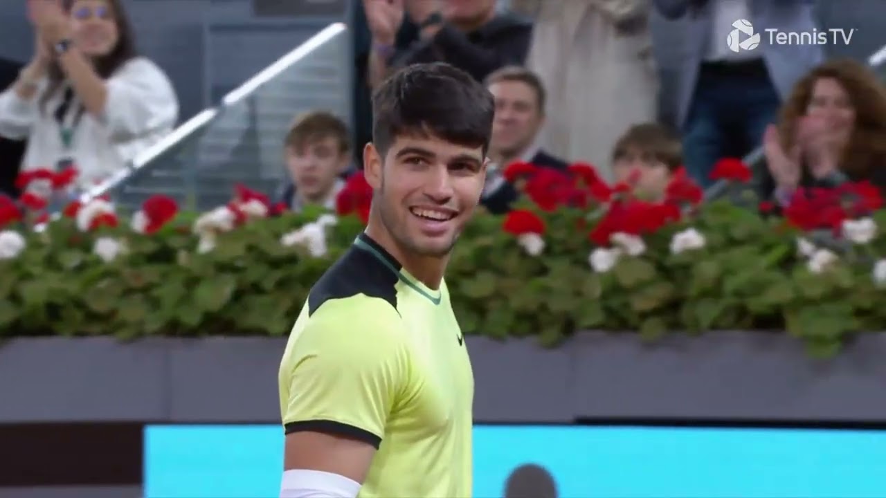 Rublev vs Alcaraz Madrid 2024 Highlight