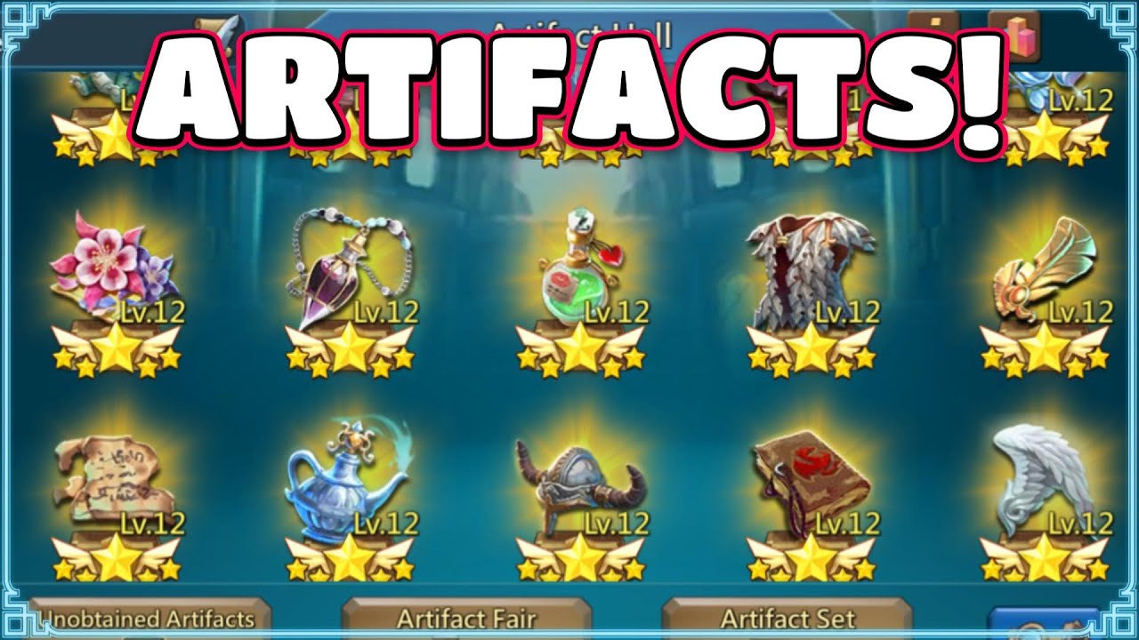 Artifacts & Army Jewels! Lords Mobile