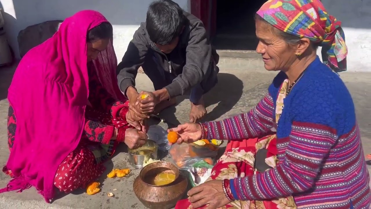 पहाड़ में शुद्ध टीके का निर्माण || How to make Teeka || #lifestylevlog 