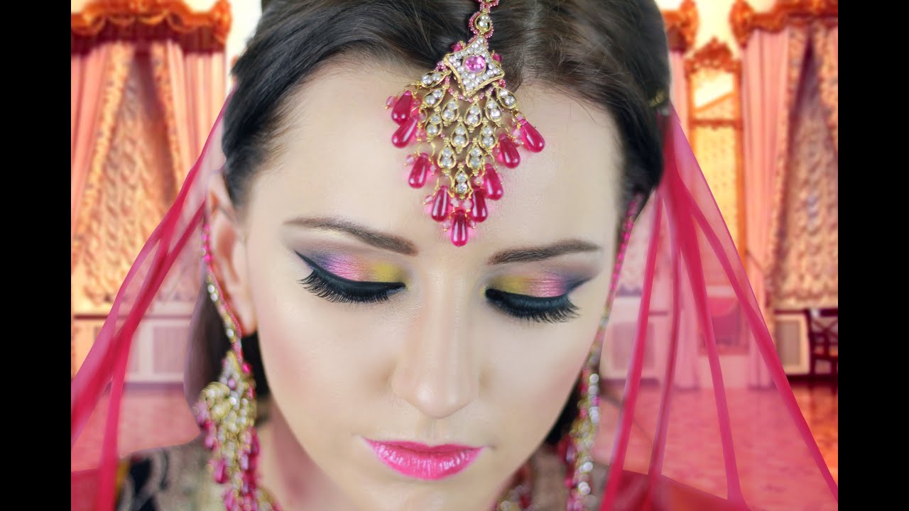Colourful Indian & Asian Bridal : Wedding : Reception : Walima Makeup Tutorial