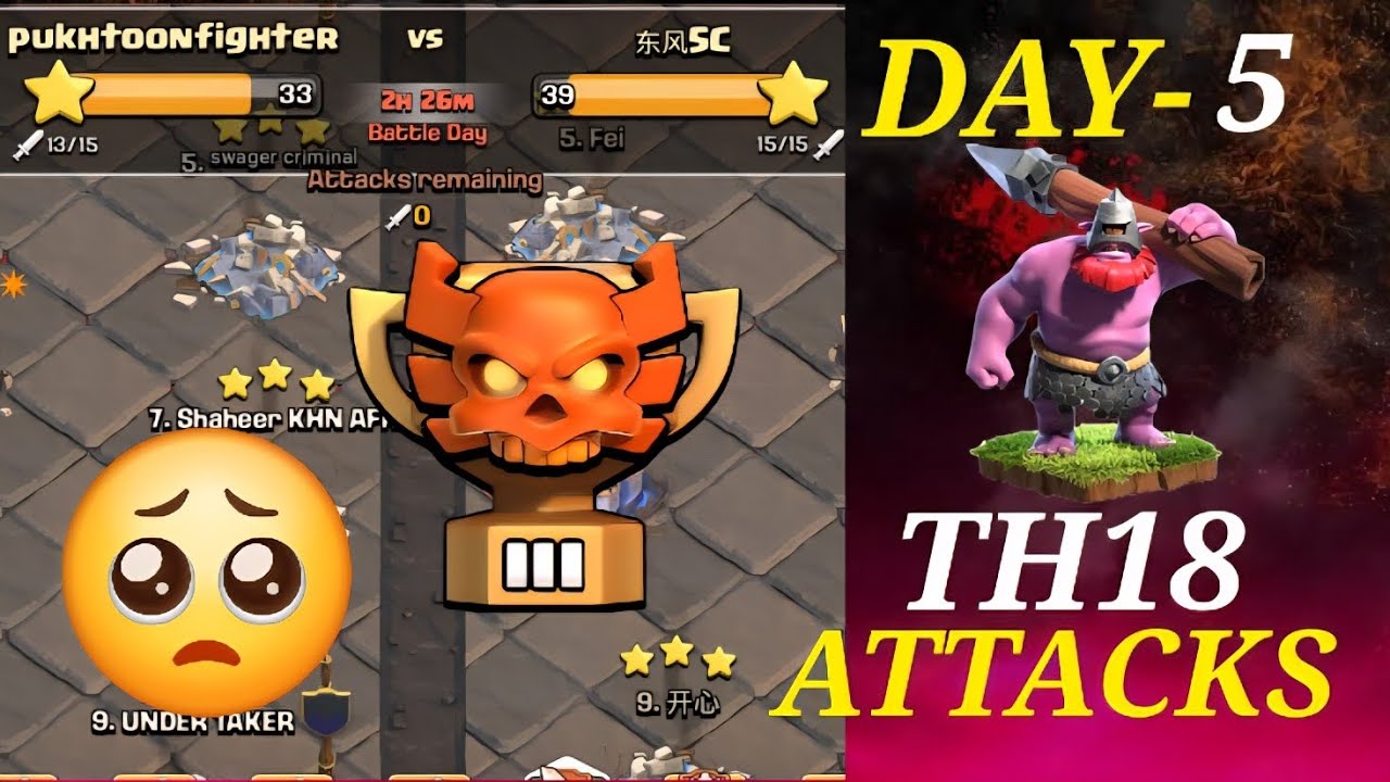 We Are Facing #1 Toughest Clan In Cwl | Thrower Totem Spell Immortal In Clan