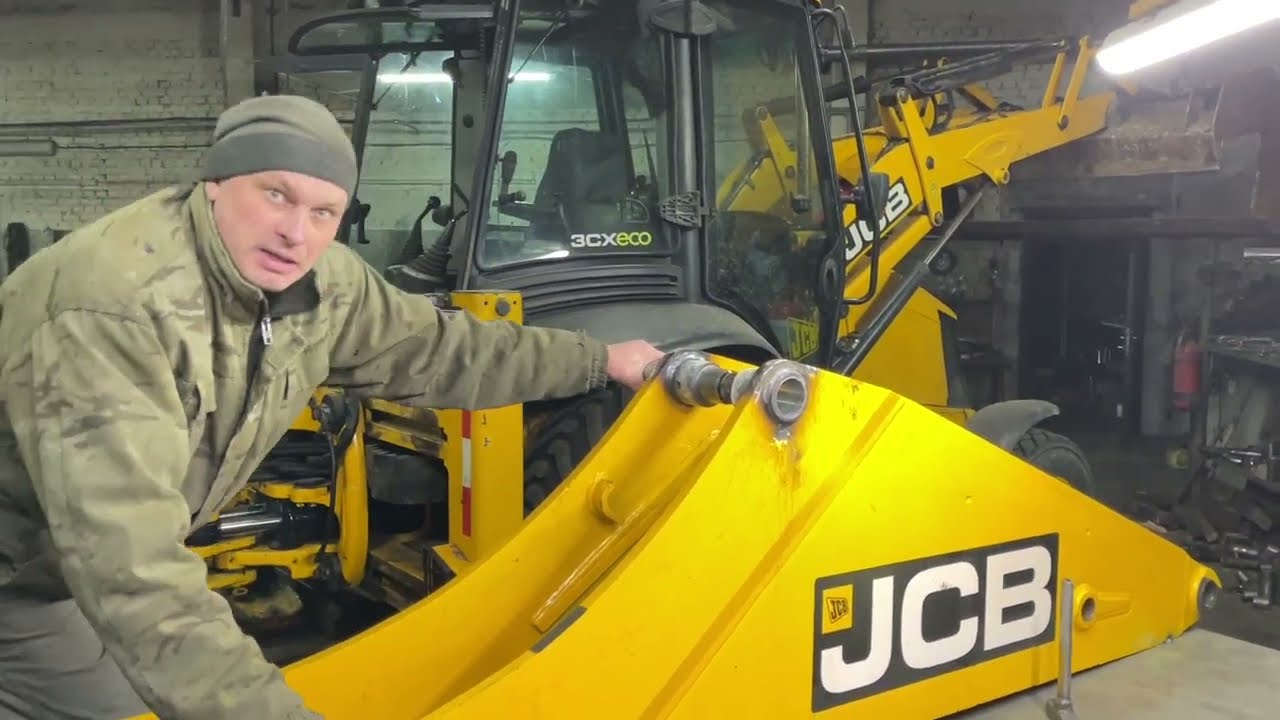 Расточка наплавка стрелы JCB