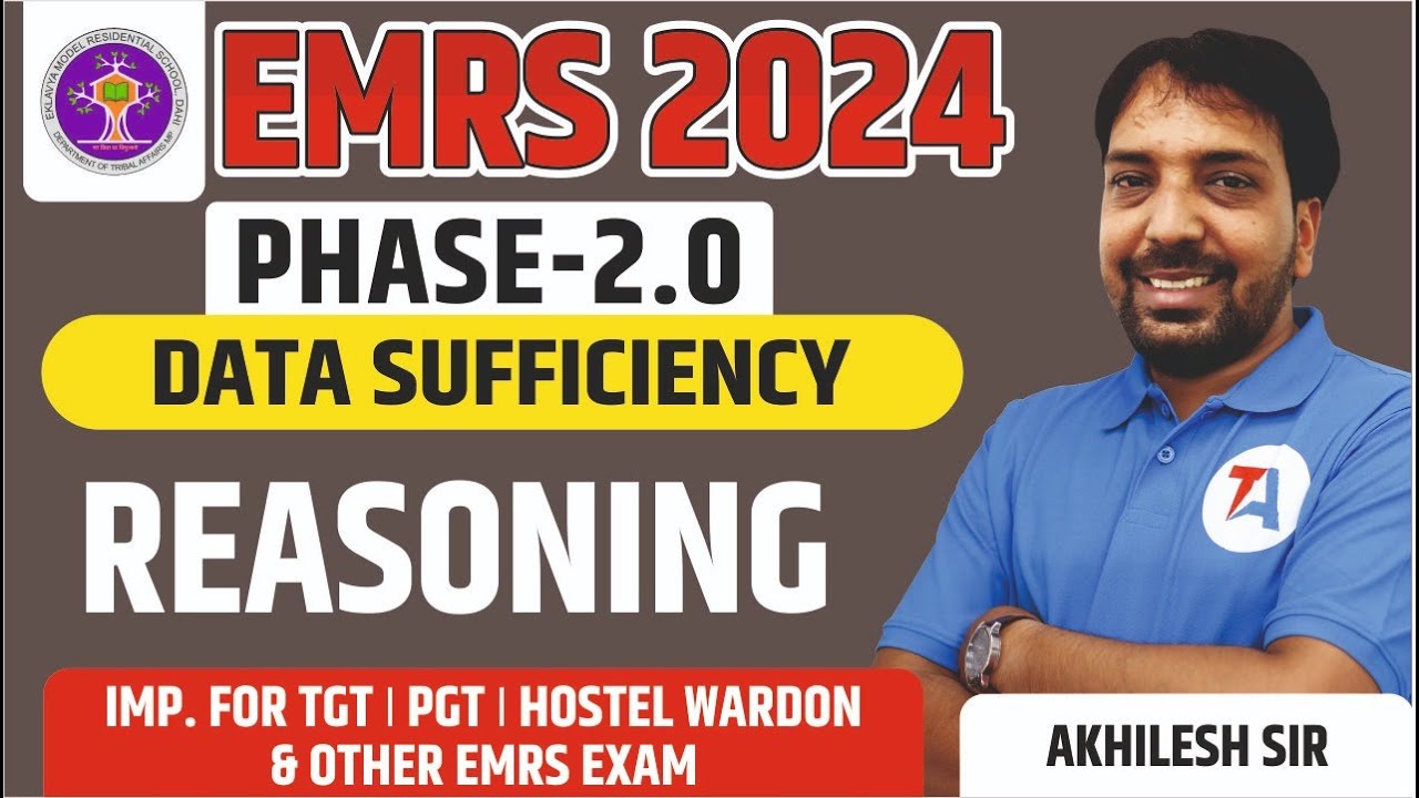 EMRS 2024 | EMRS REASONING | Data Sufficiency | EMRS 2024 Reasoning