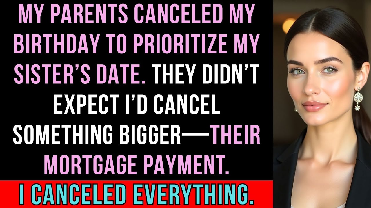 My Parents Cancelled My Birthday for My Sister’s Date—So I Cancelled Their Mortgage Payment” 🎂💔🏠
