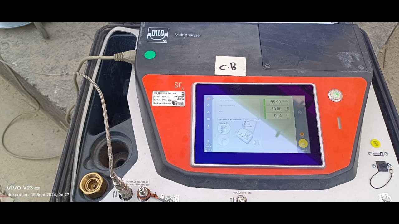 GIS SF6 Gas Purity & Dew Point Testing in Tamil | Mukunthan Sekar Vlogs 2024