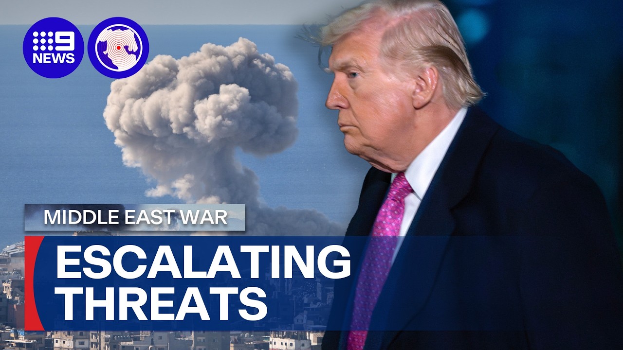 Trump voert dreigementen tegen Iraans regime op | 9 News Australi&euml;