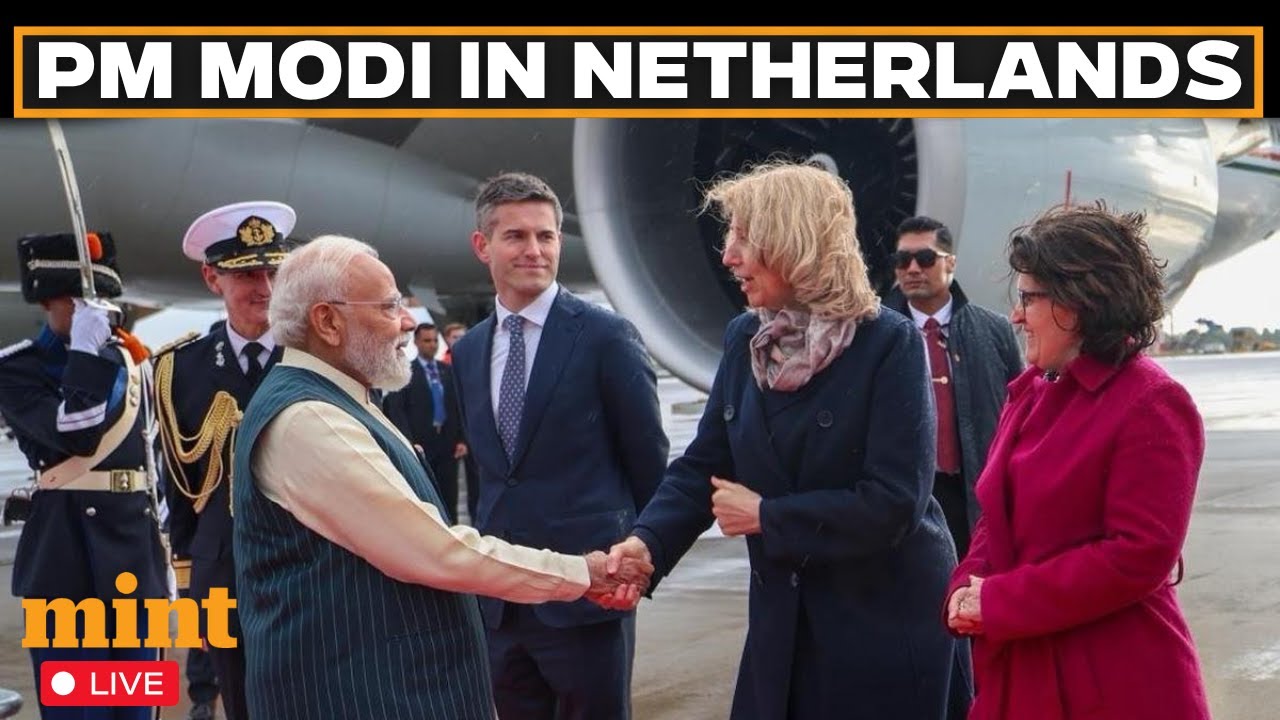 PM Modi In Netherlands LIVE: PM Modi Arrives To A Warm Welcome In Netherlands | Narendra Modi LIVE