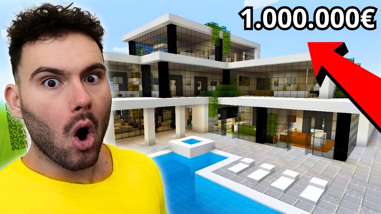ΣΠΙΤΙ 10€ VS 1.000.000€ ΣΤΟ MINECRAFT!