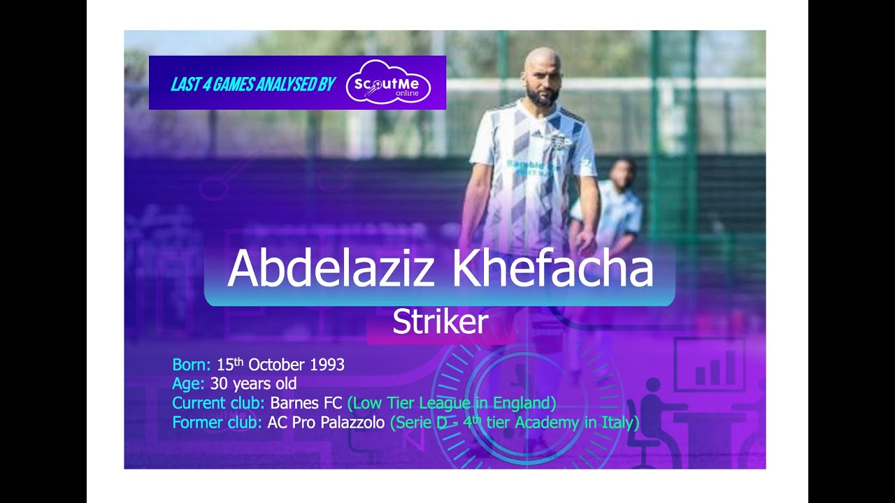 AbdelAziz - Striker - last 5 games analysed by Scout Me Online