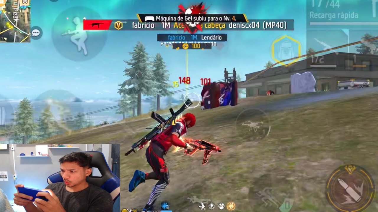 DIA 2 JOGANDO FREE FIRE NO IPHONE 12 PRO MAX!