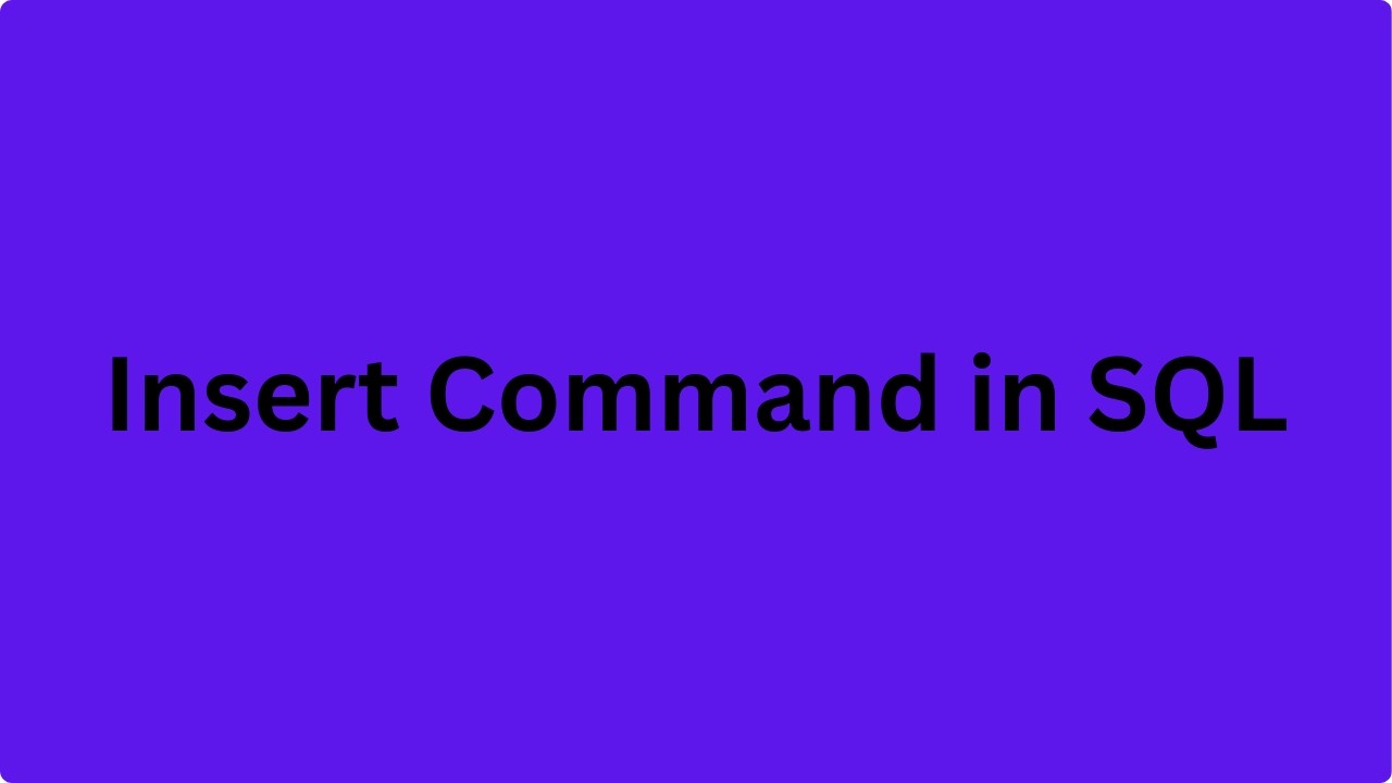 Information Technology Grade 12 Unit 3: INSERT Command