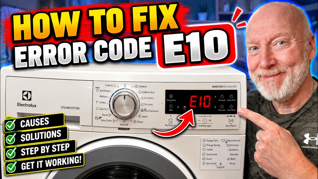 Как исправить ошибку E10 на Electrolux/AEG