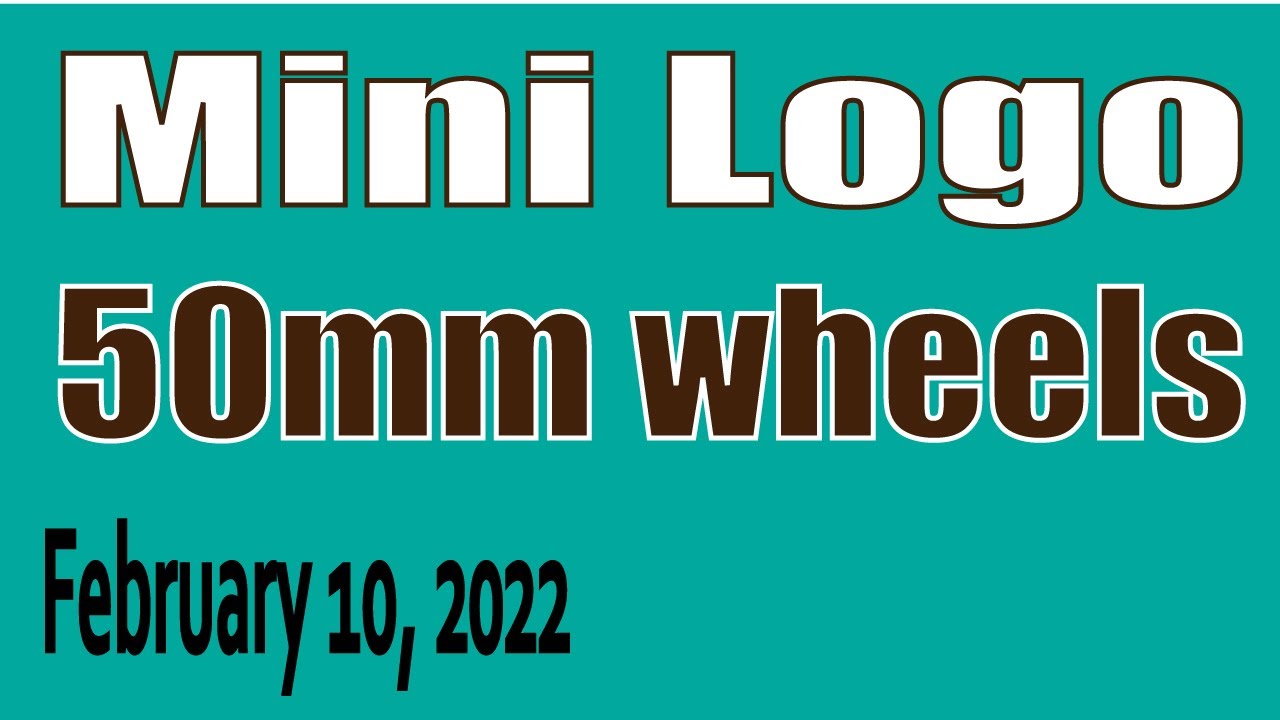 Mini logo 50mm wheels (02-10-2022)