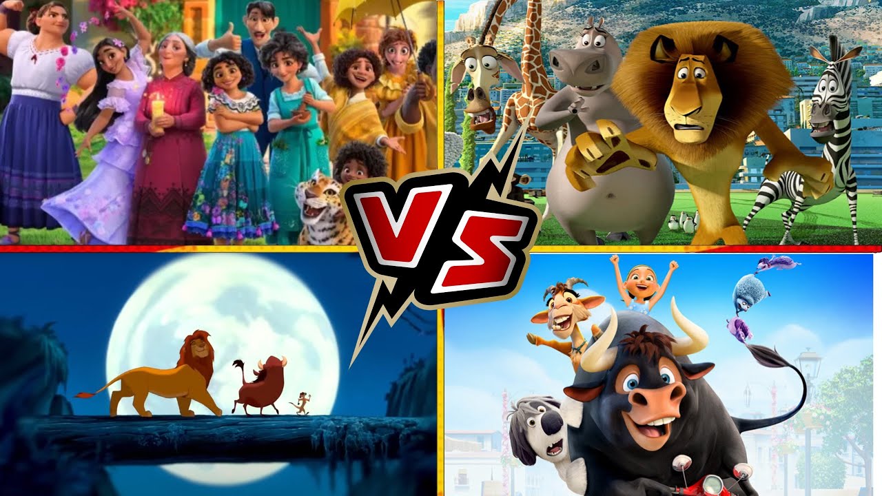 ENCANTO🆚MADAGASCAR🆚THE LION KING 🆚FERDINAND_Who Is Best?