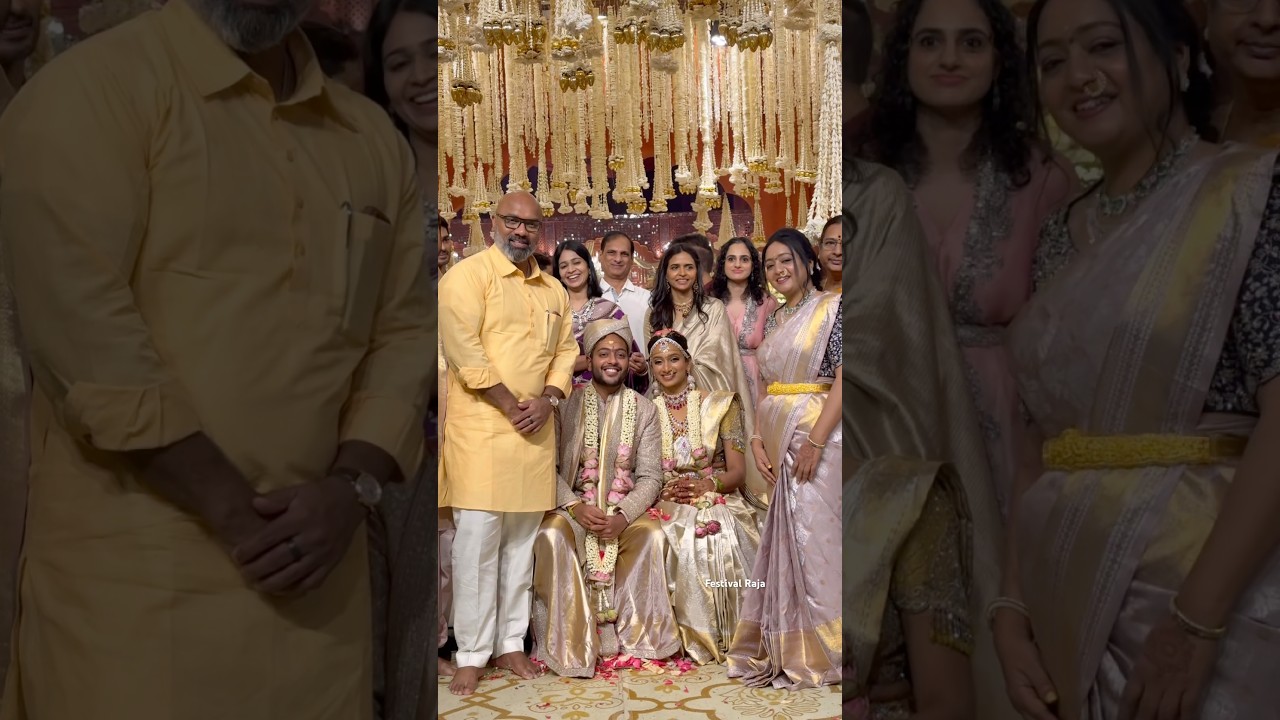 BJP MP Dharmapuri Arvind Attended  komatiReddy Venkat Reddy Daughter Wedding #ytshorts