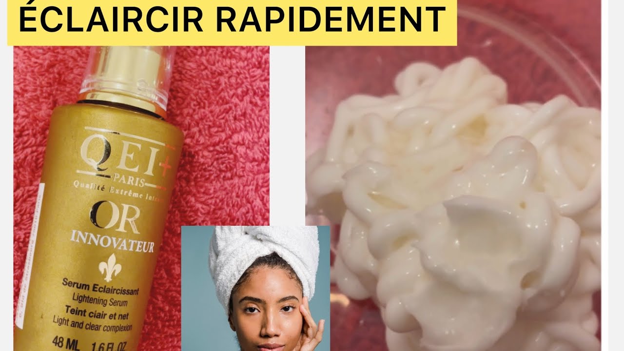 MÉLANGE ÉCLAIRCISSANTE avec le SÉRUM QEI+ OR