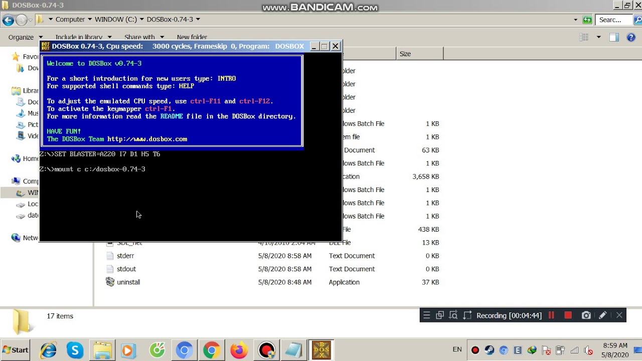 so i installed windows 3.11 on dosbox