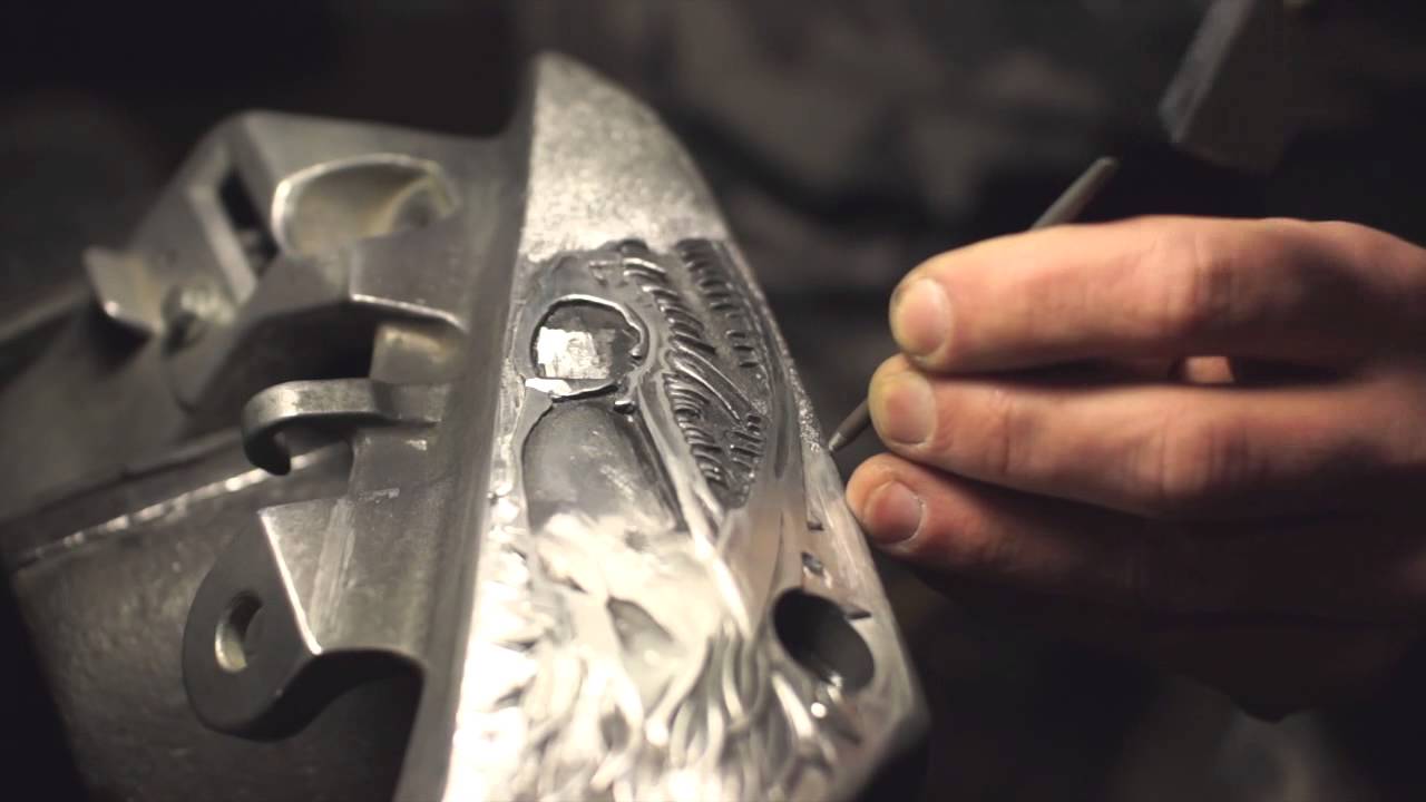 Hand engraving on Honda X4 by MesserEngraving