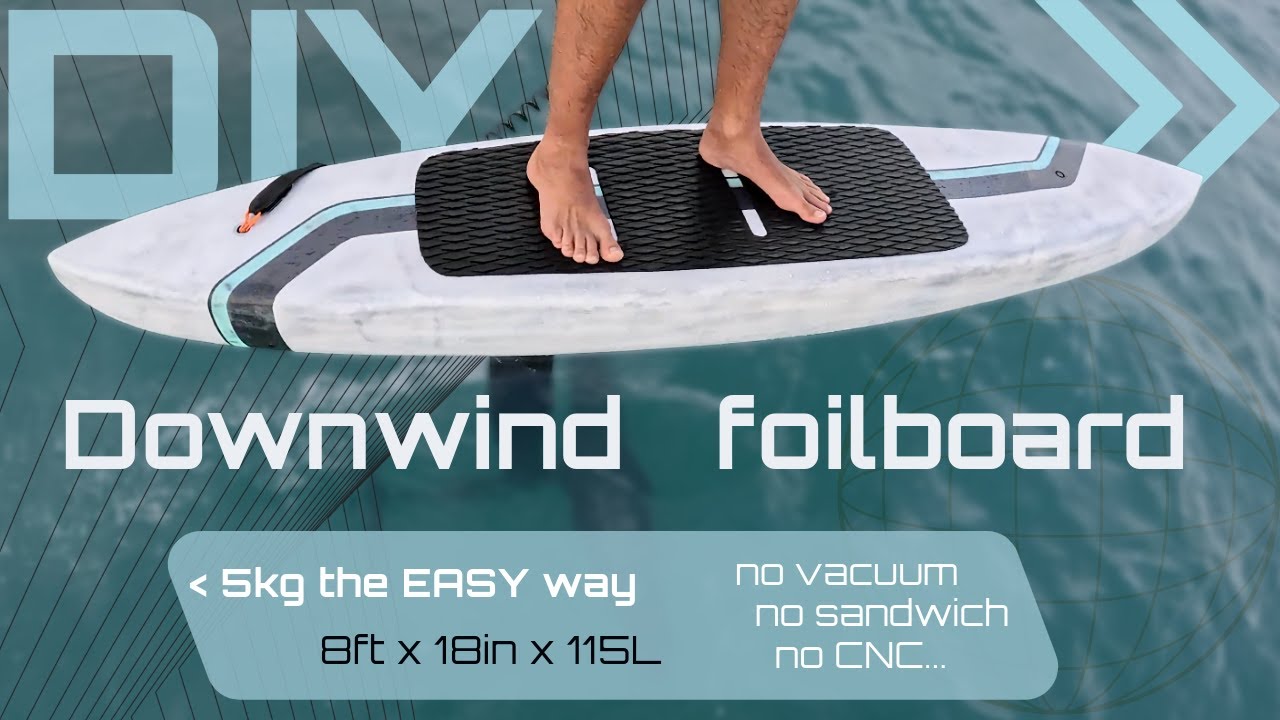 Make your own light, cheap and easy downwind board!