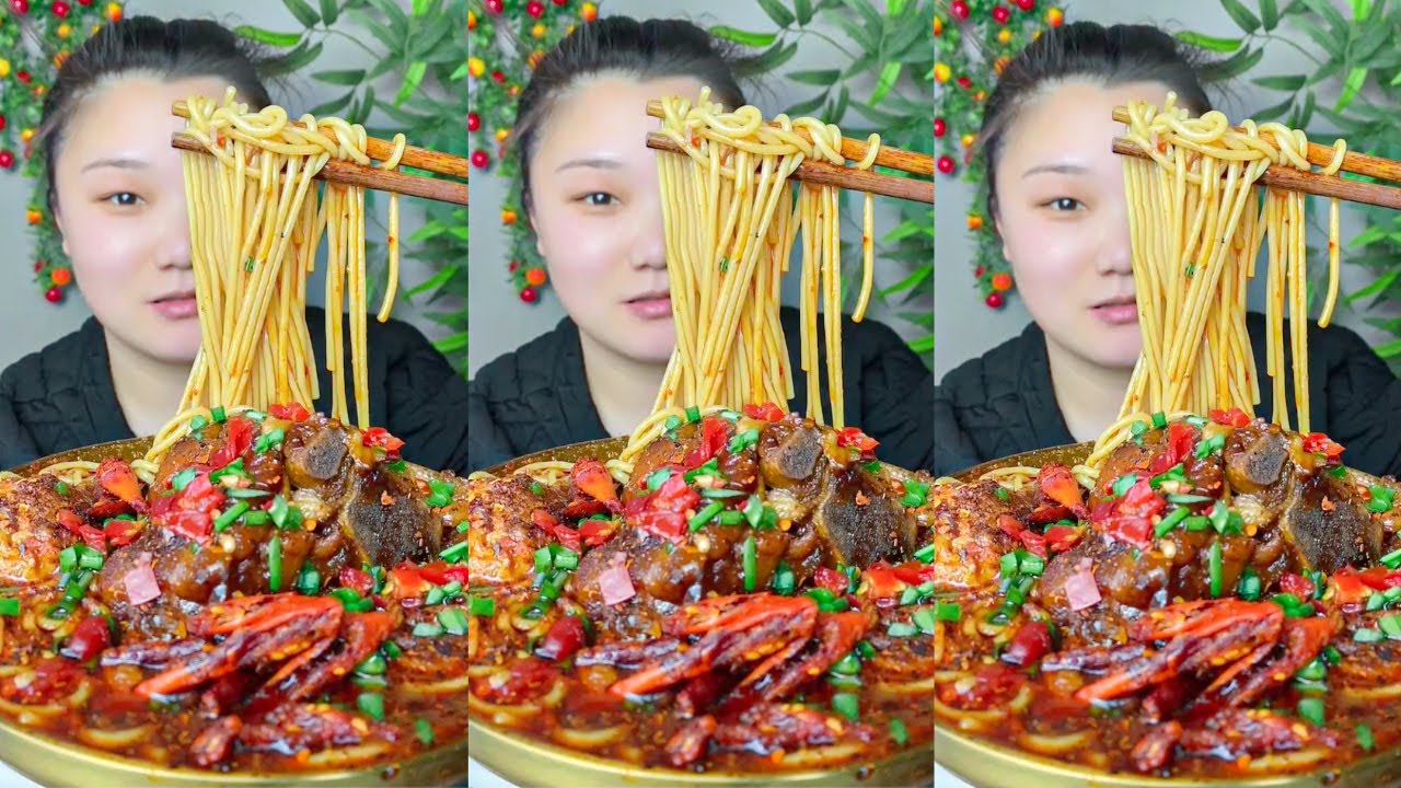 Rural Food Noodles | Satisfying Eating Spicy Malatang Soup | Home Cooking