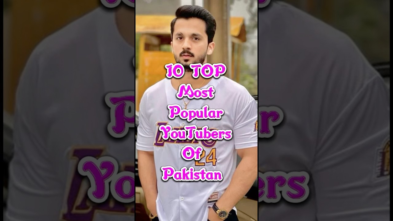Top 10 Most Popular YouTubers Of Pakistan 🇵🇰 #top10 #pakistan #youtubers #rajabfamily #duckybhai