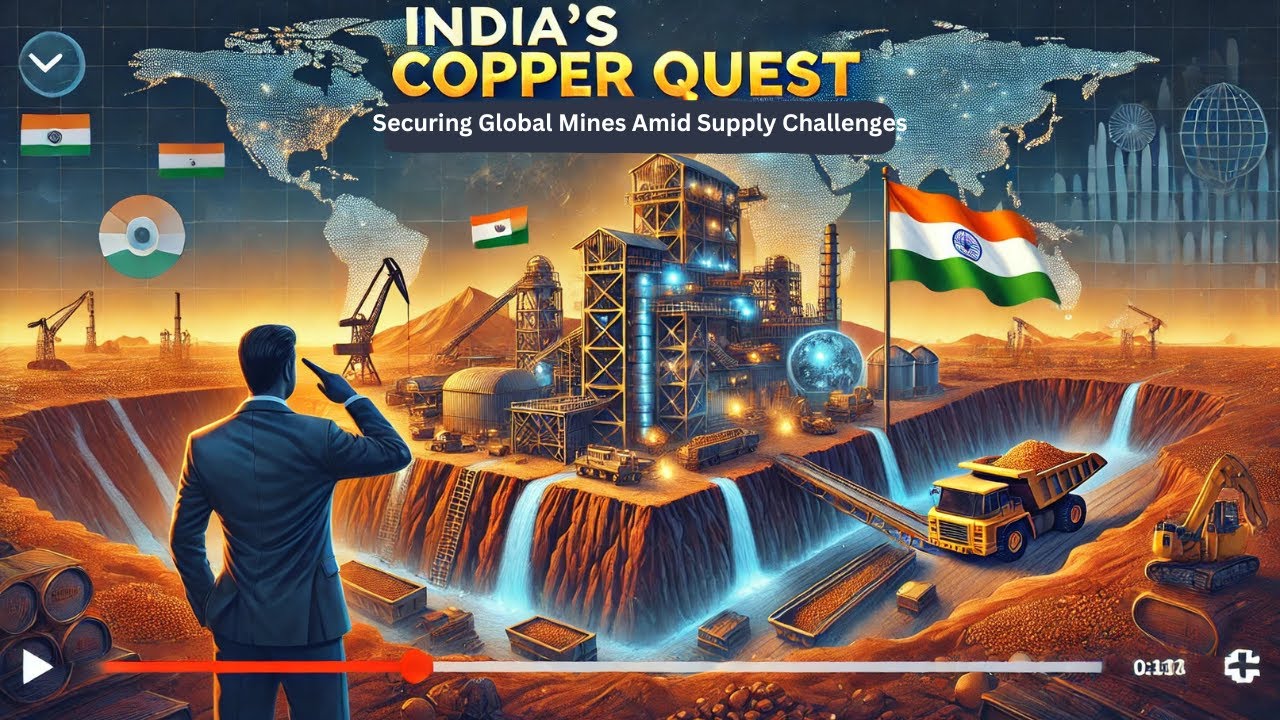 India&rsquo;s Copper Quest: Securing Global Mines Amid Supply Challenges 🏗️⛏️ | Geopolitics & Economy- 456