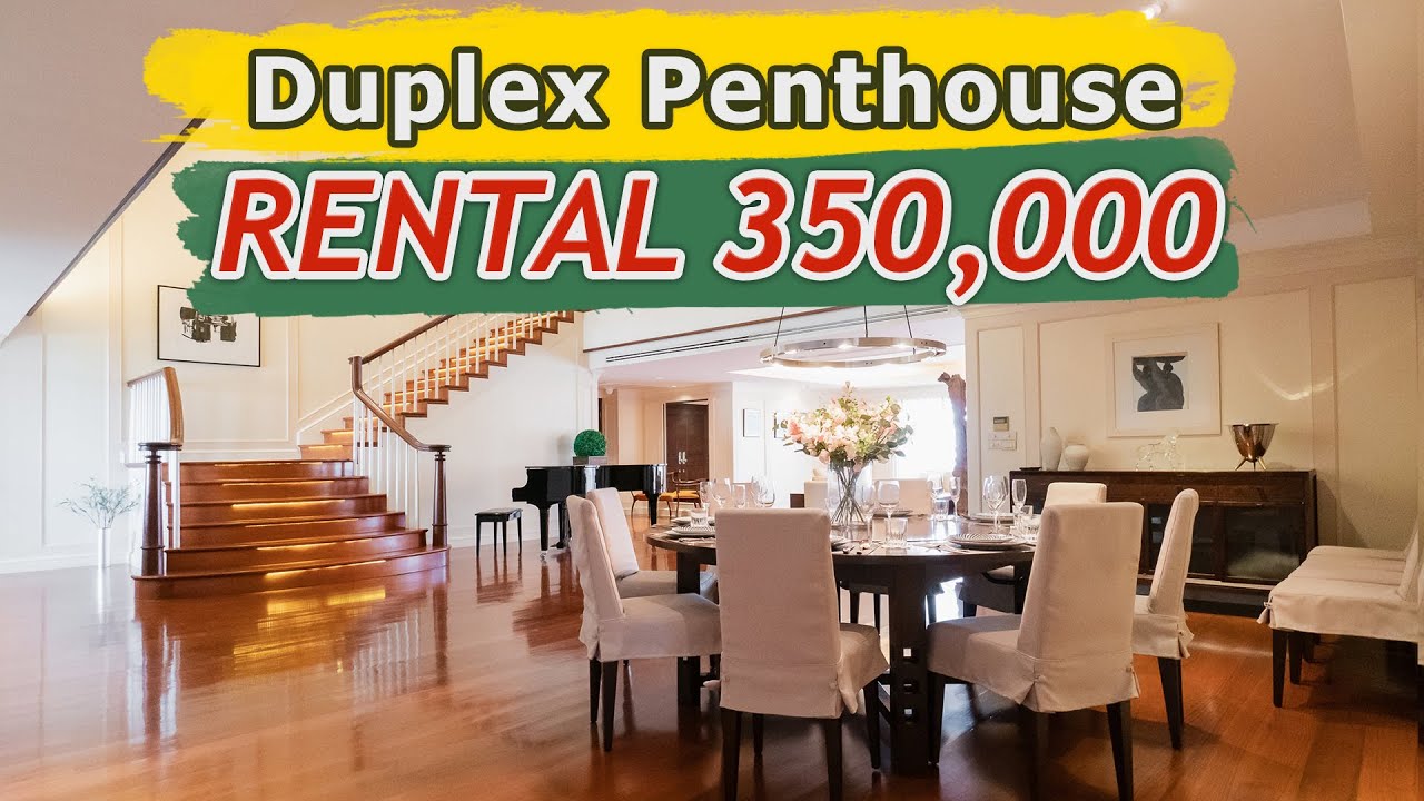 Penthouse Virtual Tour EP.14 - Charming Penthouse Duplex Style for Rent with Stunning View at Asoke