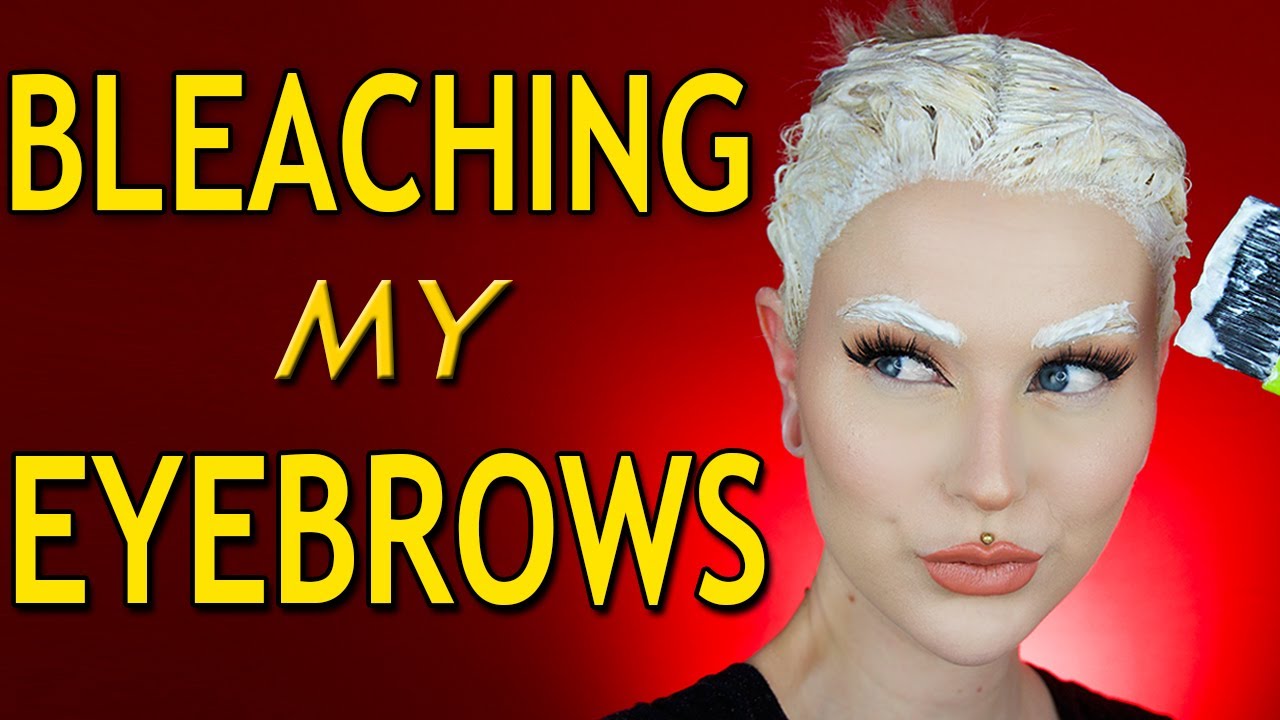 BLEACHING MY EYEBROWS | Evelina Forsell