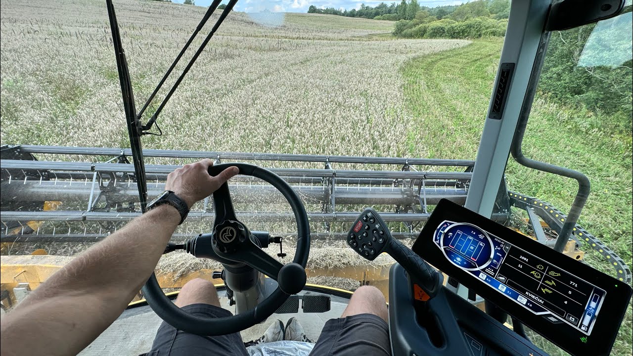 2024 summer#21 Javapjūtė link pabaigos su nauju našiu Sampo kombainu