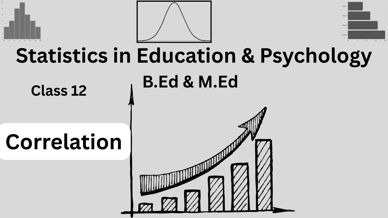 Correlation: Statistics in Education & Psychology- B.Ed/M.Ed & UGC NET