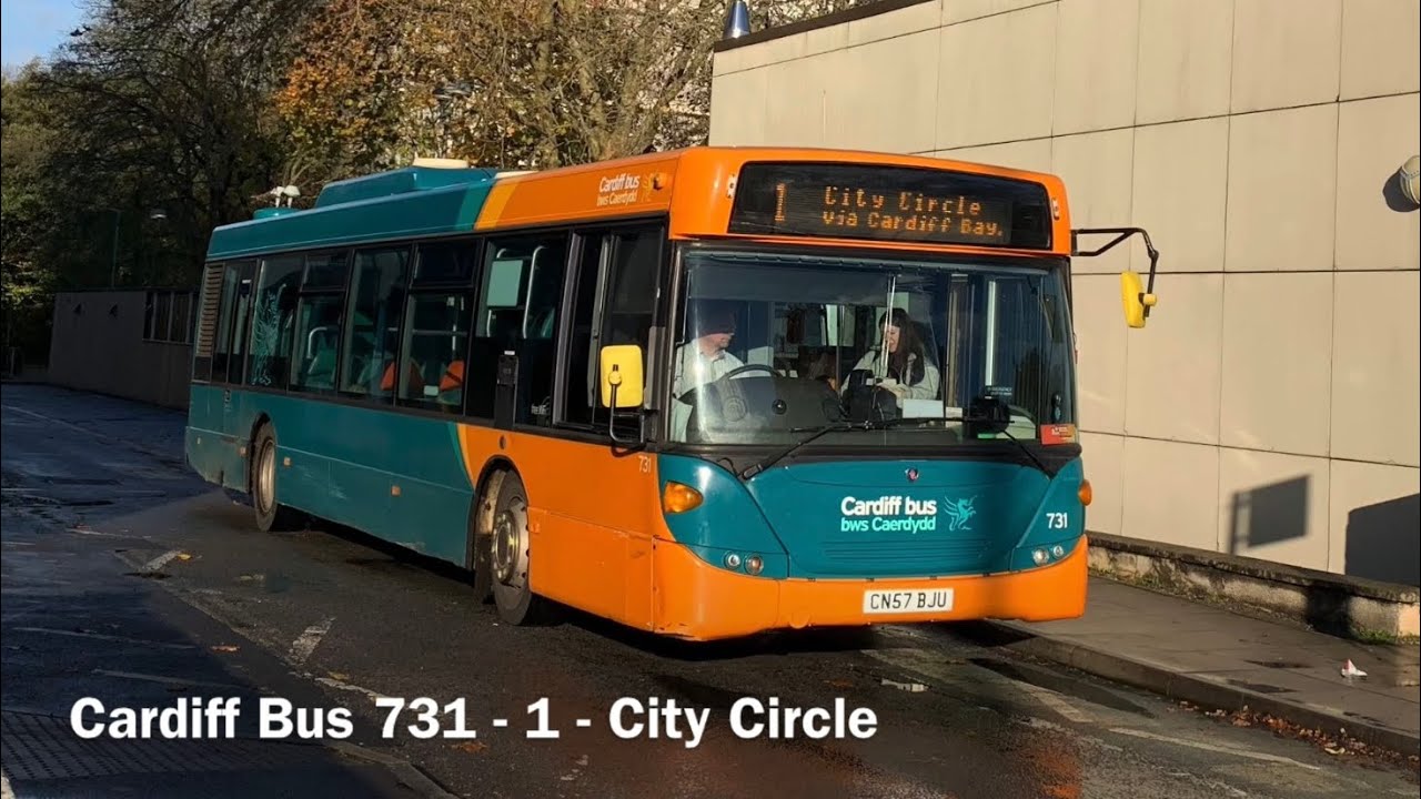 Cardiff Bus 731 Scania N270UB (ZF/€4) CN57BJU - Fan Whine