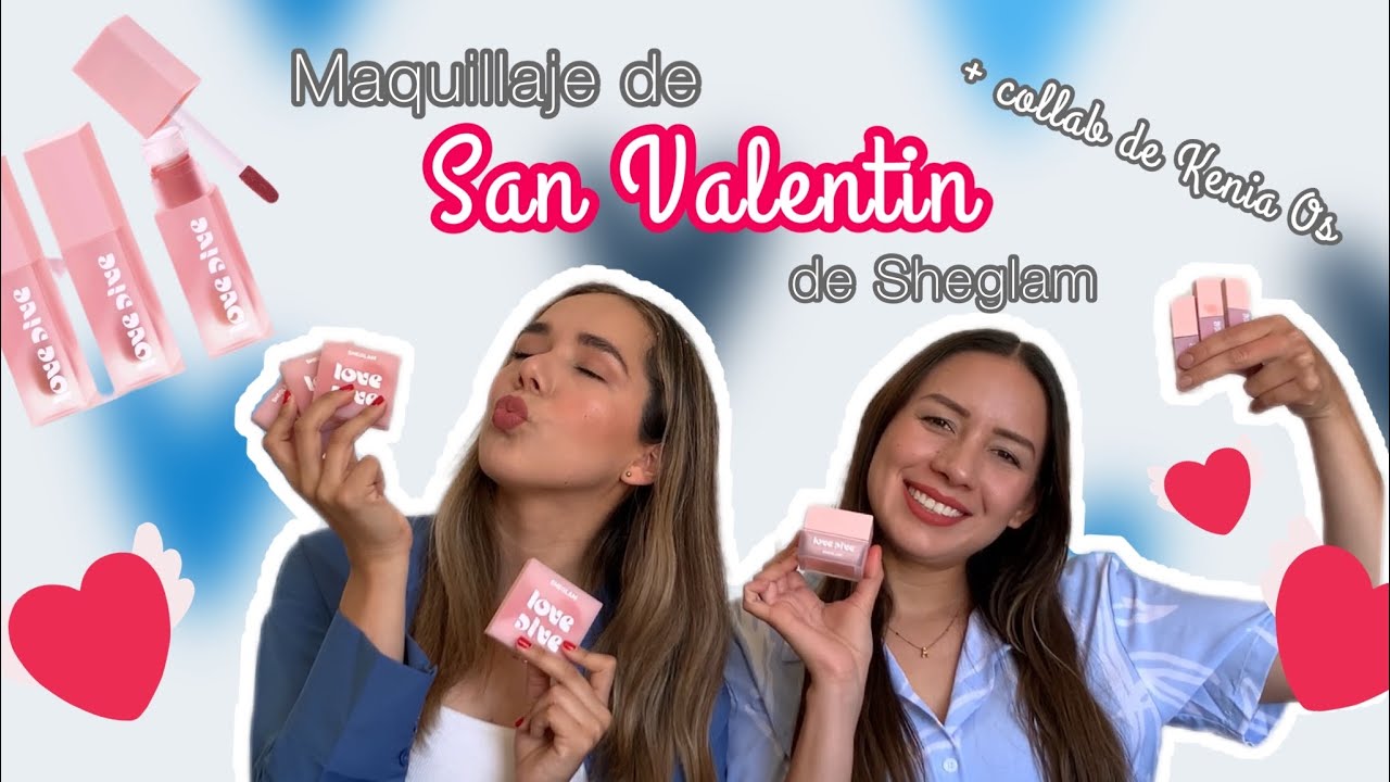 Probando maquillaje de San Valentin de SHEGLAM y Kenia Os 💄 #maquillaje #sheglam #shein #keniaos