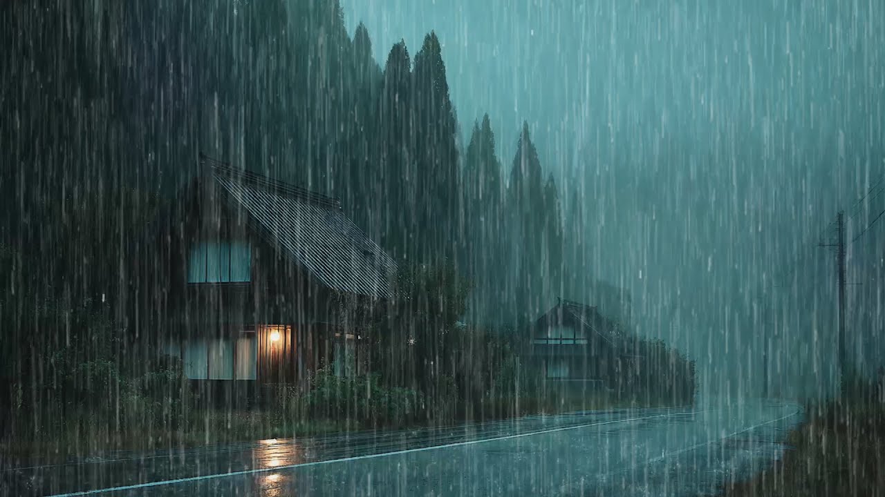 Relaxe Agora, Solte o Dia e Durma Profundamente com Sons de Chuva e Trovões