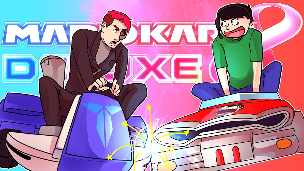 Mario Kart 8 Deluxe Funny Moments:  Salty Nogla & Tyler, Lightning Strikes  & Captain Sweaty-Riser!