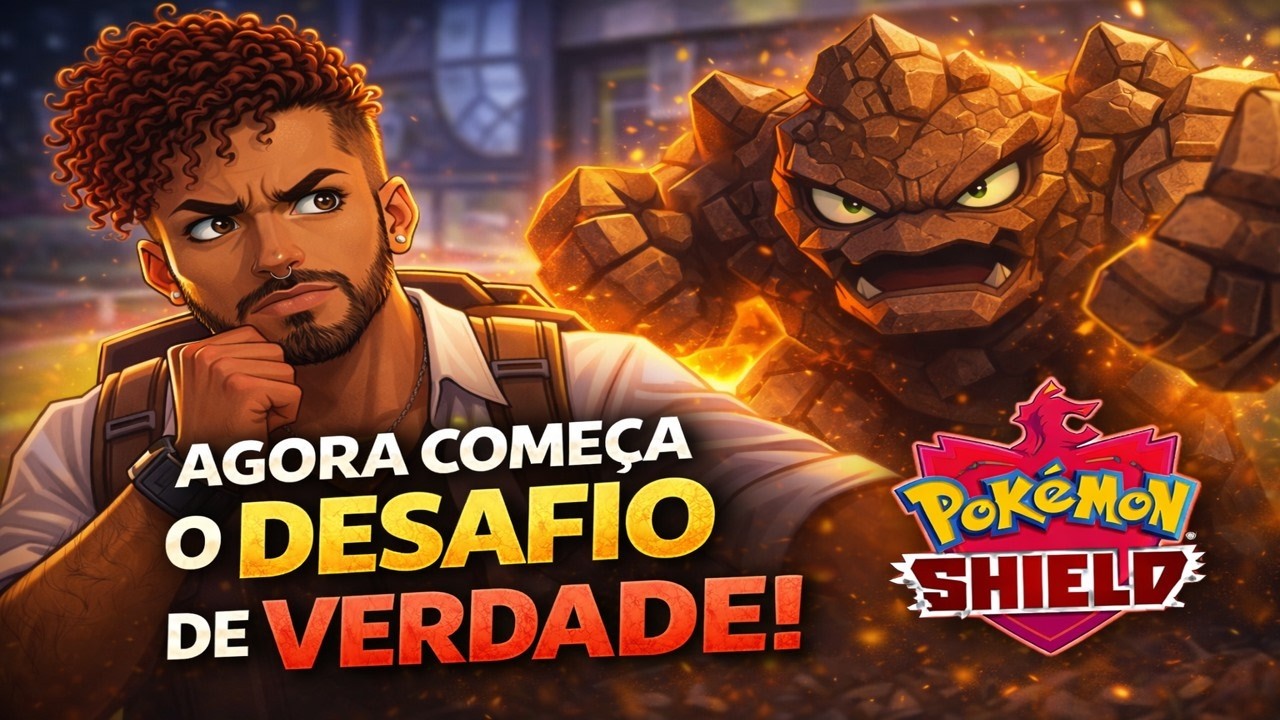 Meu time Monotype Pedra foi Surrado POKEMON SHIELD #3