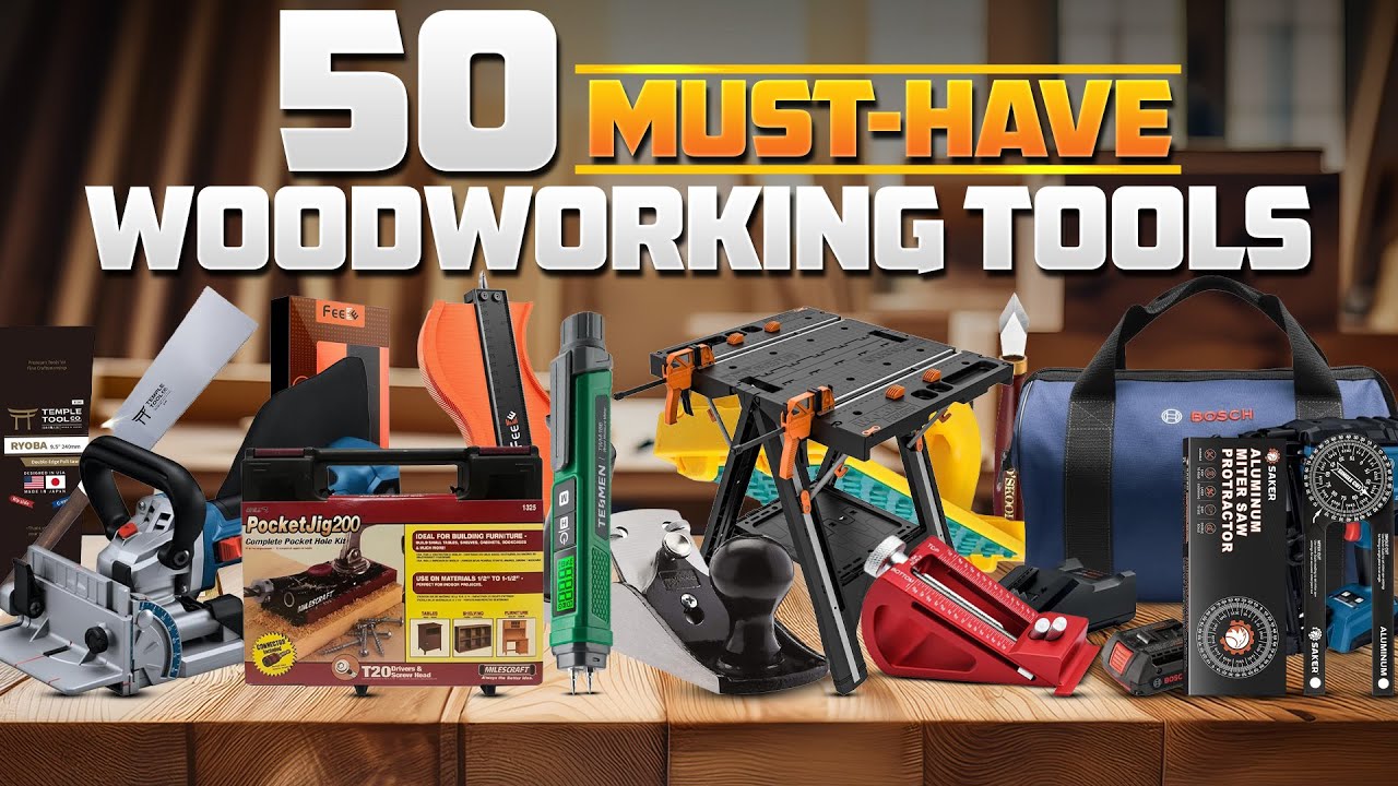 50 Must-Have Woodworking Tools Every Beginner Needs on Amazon