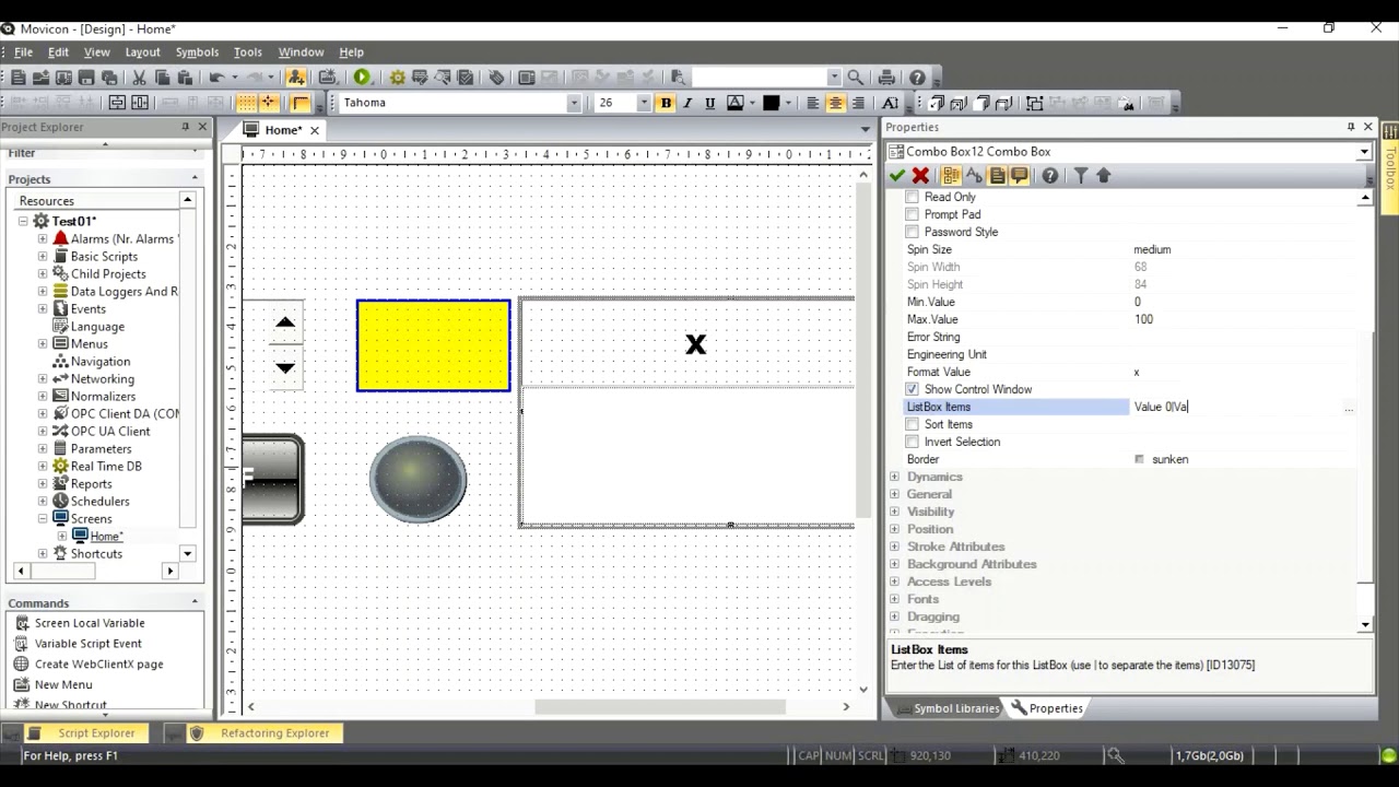 011 Combo Box Object