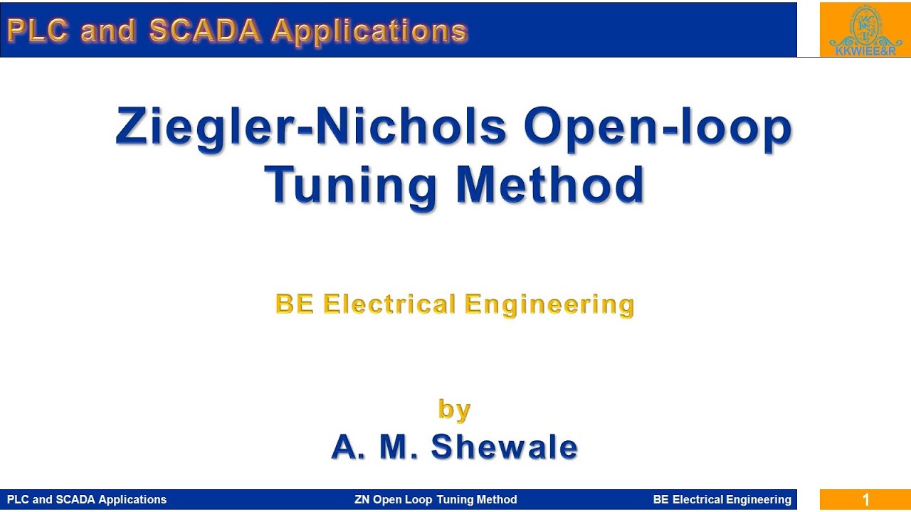 Ziegler Nichols Open loop Tuning Method